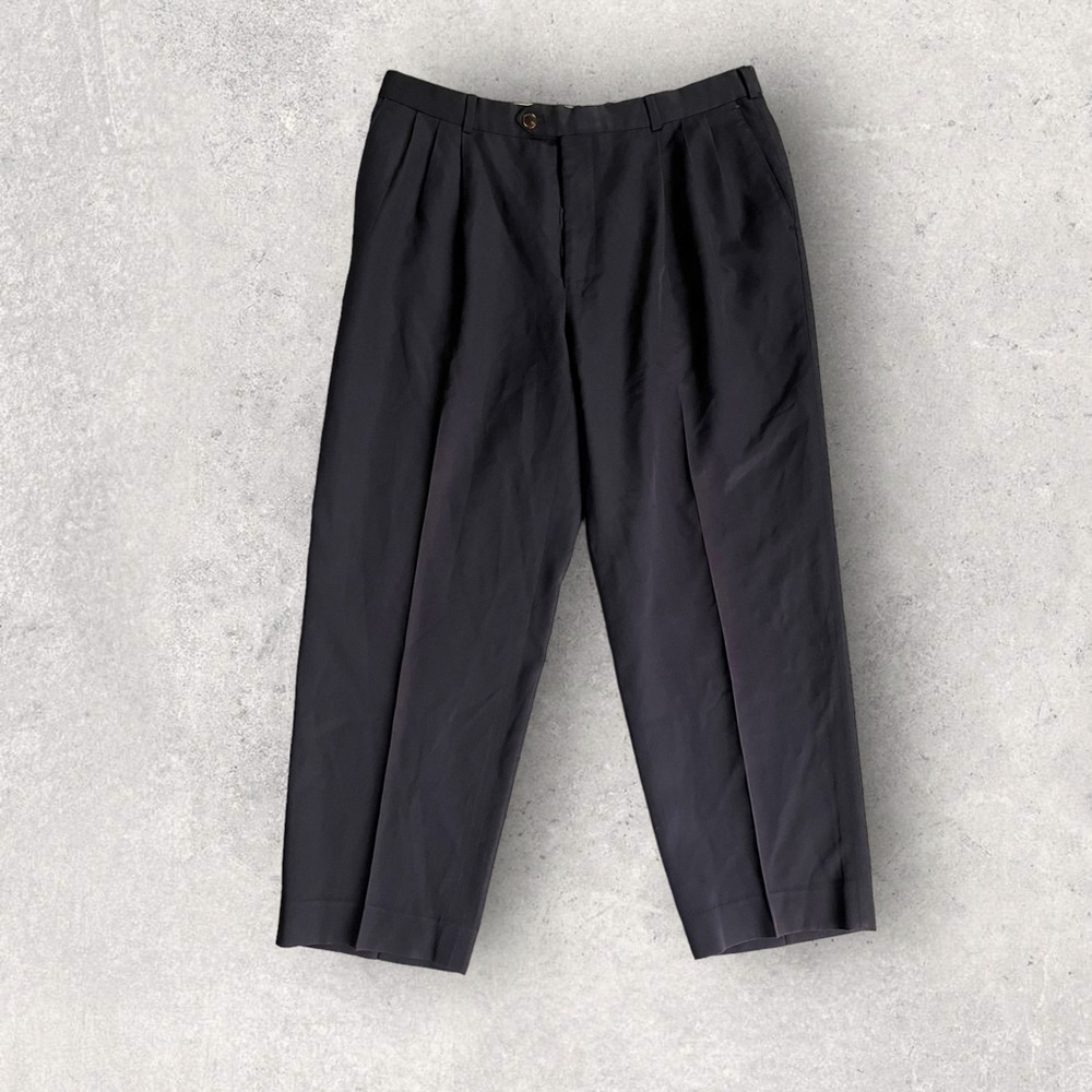 Paul Dione Navy Dress Pants 38x29”